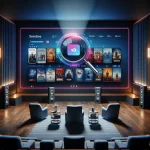 "Disney+ U.S. app showcasing IMAX Enhanced format announcements with vibrant movie visuals, highlighting enhanced viewing experience for streaming fans."